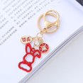 thumbnail image 1 of Keychain Pendant Rabbit Safe Joy Pendant Car Bag Spring Festival Keychain, 1 of 1