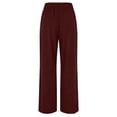 thumbnail image 6 of BUIGTTKLOP Corduroy Dress Pants for Women Business Casual Outfits High Waisted Work Slacks Wide Leg Office Trousers, 6 of 7