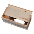 thumbnail image 5 of Barnyard Designs Rustic Metal and Distressed Wood Rectangular Tissue Box Cover with Storage Compartment - Decorative Facial Tissue Box Holder Farmhouse Country Decor, 12.5��� x 6&a, 5 of 6
