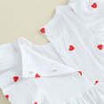 thumbnail image 5 of Bagilaanoe Toddler Baby Girl Summer Dress Heart Print Fly Sleeve A-line Dresses 6M 9M 12M 18M 24M 3T Kids Casual Swing Sundress, 5 of 8