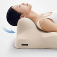 thumbnail image 6 of CNV 2025 Ergonomic Pillow with Ice Silk Fabric, Memory Foam Pillows Support for Back, Neck & Leg Pain Relief, Bed Pillow for Reading, Sleeping & Massage, Removable Washable Cover (Green), 6 of 7