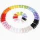 thumbnail image 2 of 50 unidades de clips de plástico en forma de T para chupetes, insignias y baberos (color aleatorio)., 2 of 7
