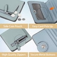 thumbnail image 2 of Xingzhi Small Wallet Compact And Stylish Purse For All Ages Easy To In Bag Leather Purse Durable blue 1Set, 2 of 6