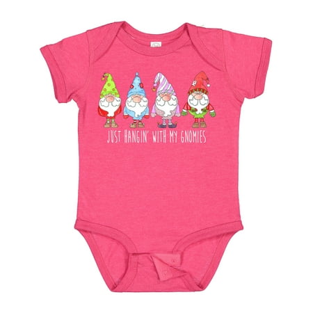 

Inktastic Christmas Hangin with My Gnomies Gift Baby Boy or Baby Girl Bodysuit