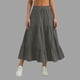 thumbnail image 2 of Faldas Largas para Mujeres Verano Suelto Casual Cómodo Sólido A-Línea Cintura Elástica, Poliéster Ligero, Versátil para la Fiesta Diaria de Citas, 2 of 7