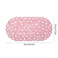 thumbnail image 3 of Up to 50% off Kbndieu Bath Tub and Shower Mat, Non Slip Bath Mat with Drain Holes and Suction Cups for Bathroom Stall and Tub Floor, Bathroom Essentials (Pink), 3 of 6