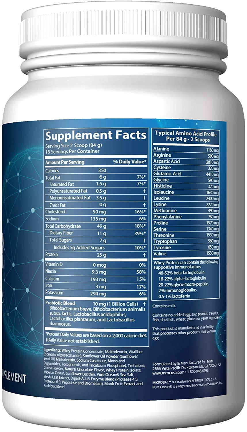 MRM 100% ALL NATURAL GAINER, CHOCOLATE, 3.3LB Tub