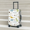 thumbnail image 4 of Cauagu Dinosaur Print Travel Luggage Cover,Travel Dust-proof Suitcase Cover Softside Suitcase Protector for 18-32inch,Not Included Suitcase, 4 of 8
