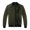 thumbnail image 2 of MADHERO Men's Lightweight Bomber Jacket Classic Zip Up Baseball Flight Jacket Casual Windbreaker Outerwear with Arm Pocket, 2 of 6