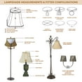 thumbnail image 2 of Royal Designs, Inc. Empire Chandelier Shade CS-1004-5GR, Gray, 3 x 5 x 4.5, 2 of 8