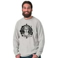 thumbnail image 2 of Buddha Moon Phases Spiritual Galaxy Unisex Plus Size Long Sleeve Shirt Brisco Brands 2X, 2 of 6