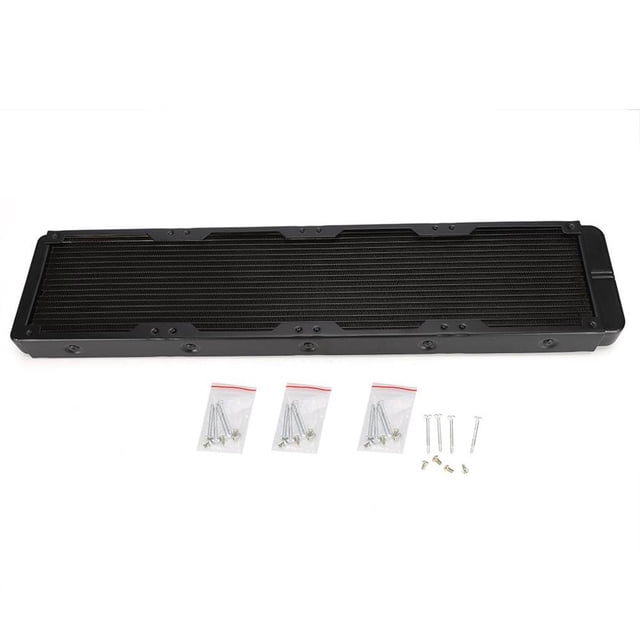 Radiador De Refrigeración Por Agua, 18 Tubos, Intercambiador De Calor De Aleación De Aluminio Negro, Accesorios De Ordenador Monstrate EL006651-00