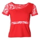 thumbnail image 1 of Vestido de baile Zulema Top hueco de encaje Rojo L, 1 of 8
