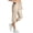 Khaki #003, variant on Women's Capri Pants with Pockets Lightweight Quick Dry Water Resistant Hiking Travel Summer Pants for Outdoor Black 2XL