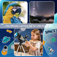 thumbnail image 4 of 70mm Aperture Refractor Telescope for Kids & Adults, 300mm Astronomy Telescope for Beginners, Portable Travel Telescope with Tripod & DIY Stickers, 4 of 7