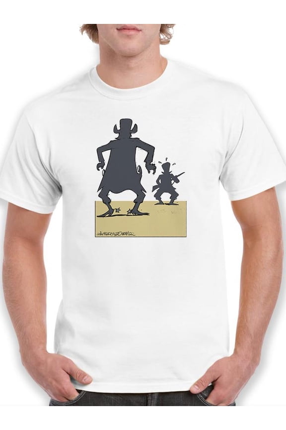 Shadow Showdown T-Shirt Men -Wilfred Hildonen Designs, Male 5X-Large