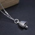 thumbnail image 2 of K-KED 925 Sterling Silver Pendant DIY Make Bracelet Vintage Silver Fish Head Bell -1PCS, 2 of 6