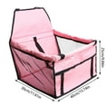 thumbnail image 2 of Pet Reinforce Car Booster Seat for Dog Cat Portable and Breathable Bag with Seat Belt Dog Carrier Safety Stable for Travel Look Out,with Clip on Leash with PVC Tube, 2 of 5