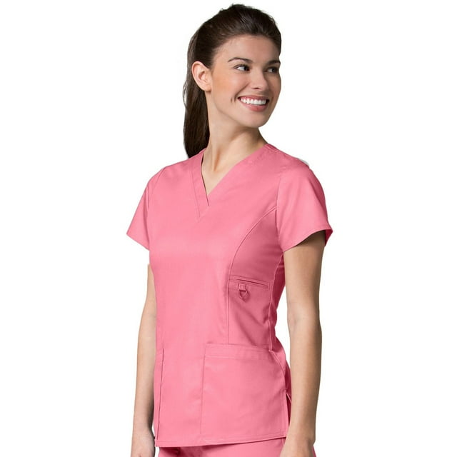EON Women's COOLMAX V-Neck Solid Scrub Top