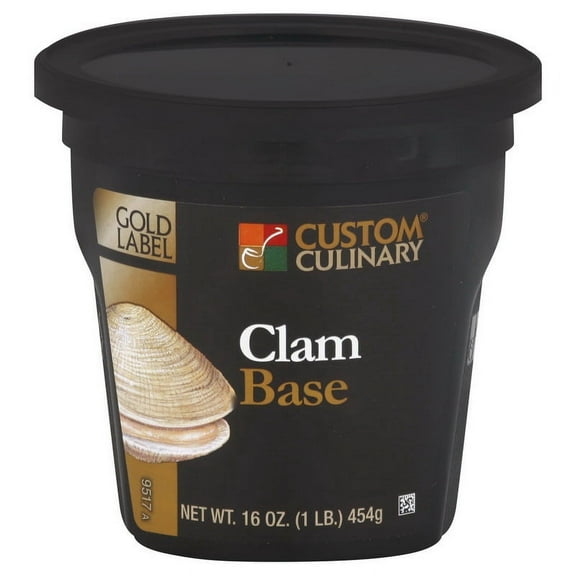 (Price/Case)Gold Label Base 'S Clam Paste 1 Pound Container - 6 Containers Per Case