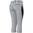 thumbnail image 3 of Champro Womens Surge 2 Color Softball Pant Grey Black Small, 3 of 4