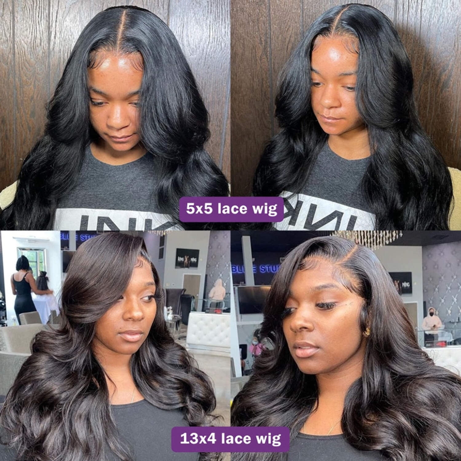 5x5 Lace Closure Wig 13x4 Frontal Brazilian Human Hair