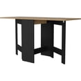 thumbnail image 3 of Folding Dining Table In Black And - Space Conscious Option, Rectangular, Stable, 22lbs Bearing Load For Room 3 Adjustable Shapes, ,, 3 of 3
