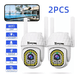 thumbnail image 2 of 2pcs Cámara De Seguridad Bloosom  Hd Wifi De Visión Nocturna Alarma Blanco, 2 of 4