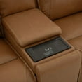 thumbnail image 5 of Liberty Furniture Power Recline Sofa, Loveseat & Recliner - York Butternut Leather, 5 of 9