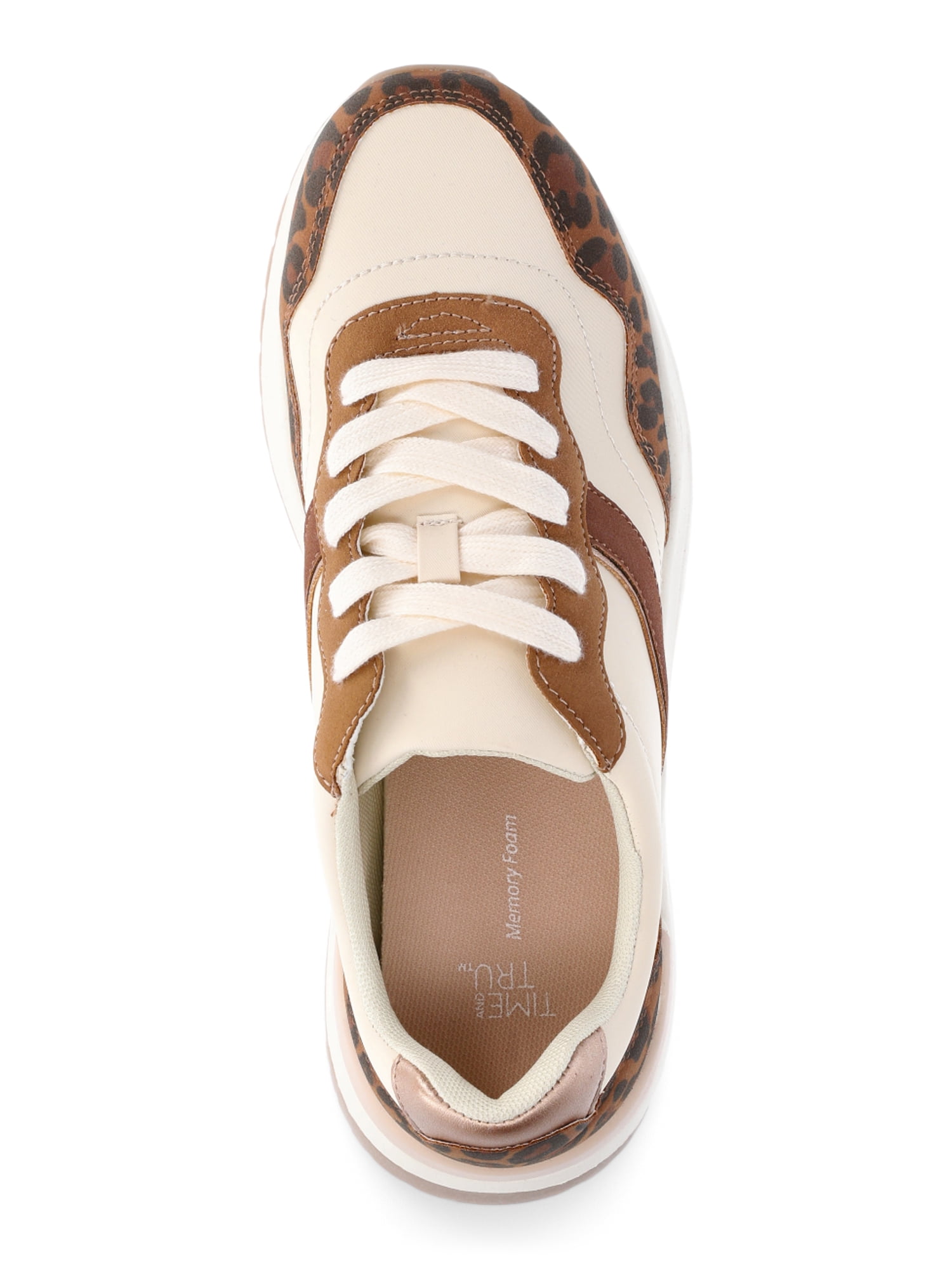 Time and Tru Women's Chunky Jogger Sneakers, Wide Width Available