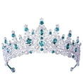 thumbnail image 1 of Tocados de princesa, diadema para niña de las flores, corona nupcial para accesorios de fotografía, escenario Verde, 1 of 9