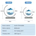 thumbnail image 3 of LED Moving Sand Art Table Lamp，3D Hourglass Deep Sea Sandscape Display Flowing Frame 12inch Bedside Light Home Decoration, 3 of 7