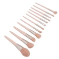 thumbnail image 3 of Juego de 12 brochas de maquillaje, pelo de fibra suave rosa, polvo suelto, colorete, sombra de ojos, cepillo para artista de maquillaje, 3 of 8