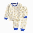 thumbnail image 4 of TOWED22 Baby Toddler Kids Viscose from Bamboo Pajamas Set Soft Pjs 2pcs Fall Winter Sleepwear 6-12 Months 12-24 Months 2t 3t 4t 5t 6t 7t 8t 9t Children,Blue,1-2 Y, 4 of 4