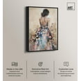 thumbnail image 3 of Dress in Spring Bloom Canvas Inspiring Women Protraits by Art Remedy, Black Frame, 30" x 45", 3 of 8