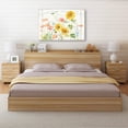 thumbnail image 6 of Flower Canvas Wall Art Farmhouse Flower Reeds Canvas Pictures Rustic Yellow Pink Blue Floral Blossom Canvas Painting Vintage Botanical Artwork for Living Room Bedroom Home Office Wall Decor 16" X 12", 6 of 6