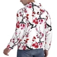 thumbnail image 6 of Haiem Cherry Blossoms Patterned Men's Hoodie with Kangaroo Pocket - Ideal Pullover Sweatshirt for Daily Wear, Travel, and Home-Large, 6 of 7