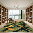 thumbnail image 2 of ODIKA 4'x6' Machine Washable Non-Slip Area Rug, Abstract Green High Traffic Rug, Green, 1284505, 2 of 7