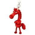 thumbnail image 2 of XingXiang 2026 Horse Keyring New Years Decorations,Year Of Keychain Funny Horse Keychain,2026 Chinese Year Good Luck Gift, Soft Horse Plush Pendant for Backpack Purse and Bag(Red), 2 of 4