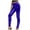 Blue-1, variant on Women's Metallic Wet-Look Sleek Clubwear Shiny Faux-Leather Legging (Hot Pink,M)
