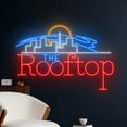 thumbnail image 2 of Handmadetneonsign The Rooftop Neon Sign, The Rooftop Wall Art Decor, Rooftop Restaurant Wall Decor, 2 of 5