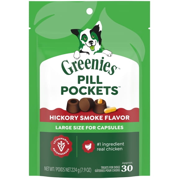 Greenies Pill Pockets Capsule Size Natural Dog Treats (Various Flavors   Sizes)