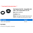 thumbnail image 2 of Fuel Injector Seal Kit - Compatible with 2006 - 2012 Toyota RAV4 3.5L V6 2007 2008 2009 2010 2011, 2 of 2