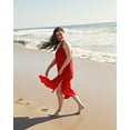 thumbnail image 6 of Women's Bikini Cover Ups Strappy Split Maxi Dress Chiffon Beach Dress for Summer Holidays, 6 of 7
