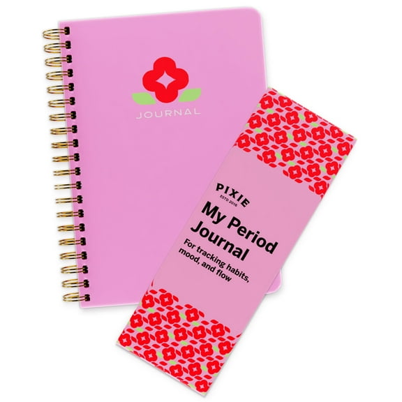 Period Tracker Journal for Girls 8-12 - Pixie’s My First Period Notebook with Daily Menstrual Cycle Guided Reflection - First Period Gifts For Young Girls & Teens