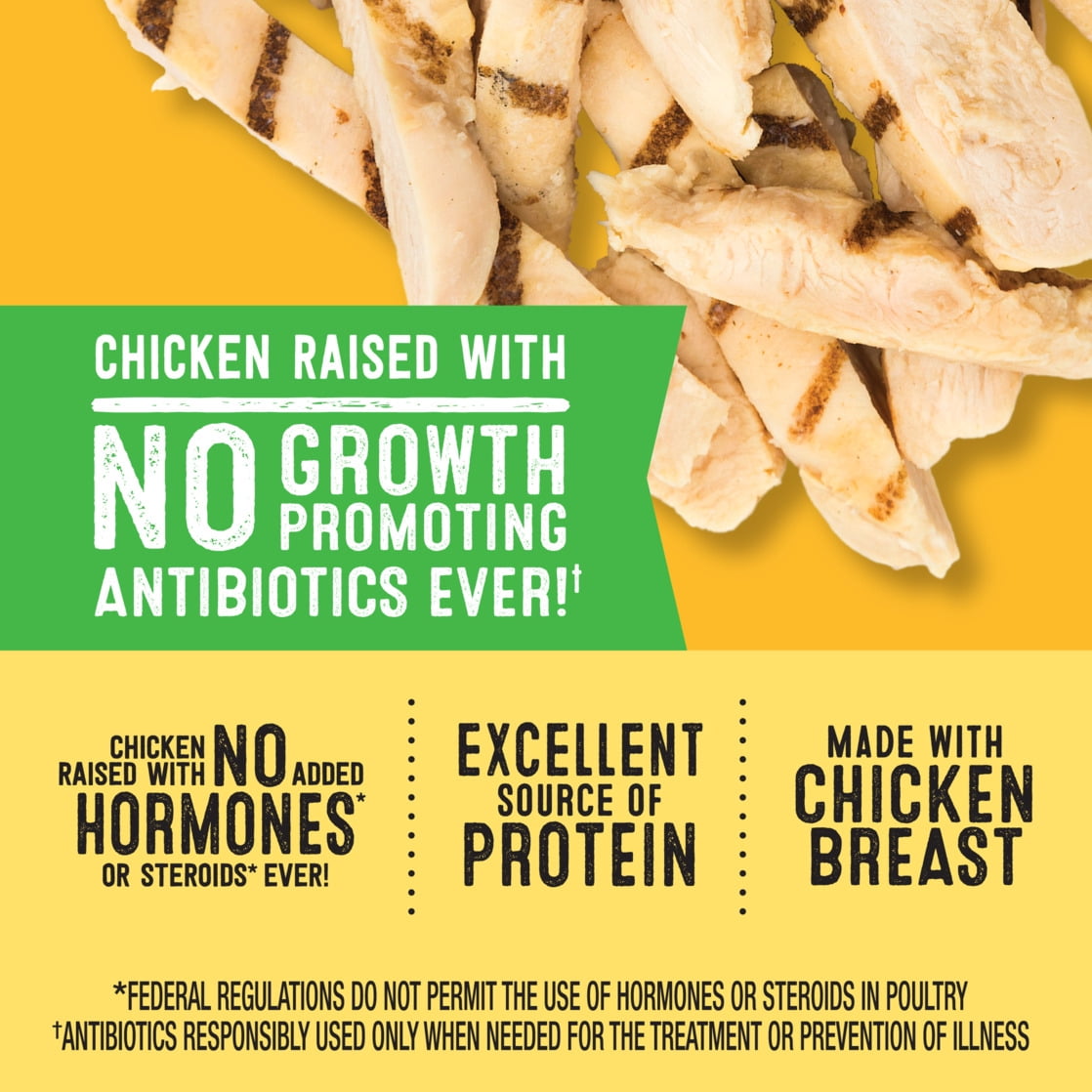 Foster Farms Fully Cooked Classic Grilled Strips, 6 oz (Refrigerated)