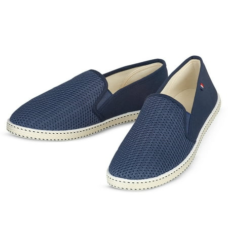 Elastic Stretch Mesh Casual Slip-on Boat Shoes, 9, (Best Color Shoes To Wear With Navy Dress)