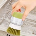 thumbnail image 4 of Útil cocina agrega automáticamente herramientas de limpieza de cepillo de limpieza líquida (verde), 4 of 8