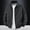 Black, variant on Mens Stitched Seam Stand Collar Bomber Jacket Men Short Zip Outer Coat, Ribbed Hem Dual Side Pockets for All Season Casual Wear Black XXXXXL