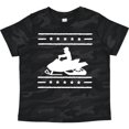 thumbnail image 3 of Inktastic Snowmobile Gift Silhouette Boys or Girls Toddler T-Shirt, 3 of 5